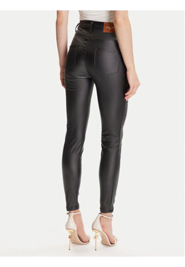 Rinascimento Spodnie z imitacji skóry CFC0126158003 Czarny Skinny Fit. Kolor: czarny. Materiał: skóra