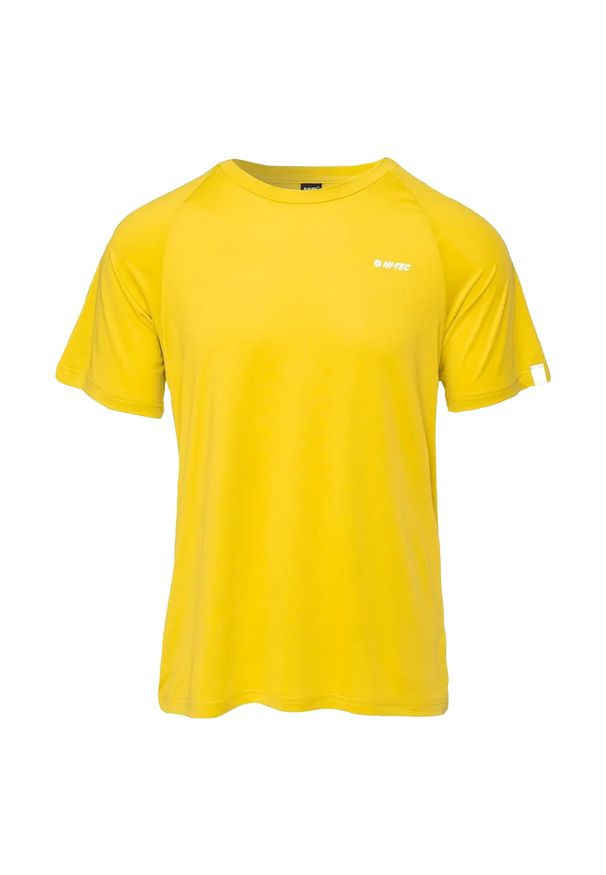 Hi-tec - T-shirt Męski Z Krótkim Rękawem Hine. Kolor: żółty, wielokolorowy, zielony. Długość rękawa: krótki rękaw. Długość: krótkie. Sport: turystyka piesza