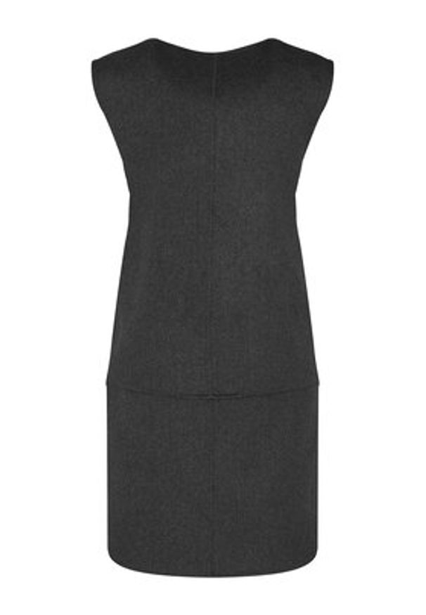 Calvin Klein Sukienka dzianinowa LV044D017G Szary Relaxed Fit. Kolor: szary. Materiał: syntetyk