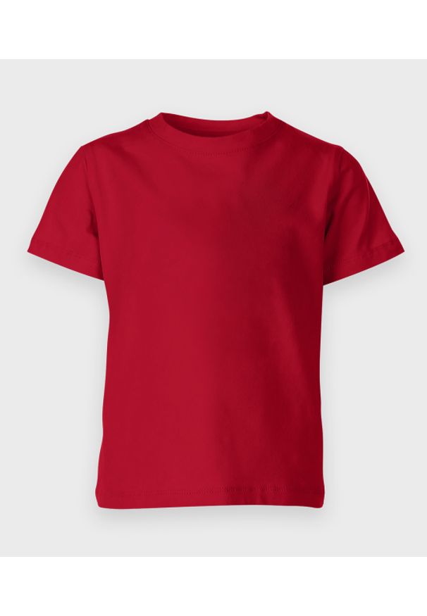 MegaKoszulki - Koszulka dziecięca (bez nadruku, gładka) - czerwona. Kolor: czerwony. Materiał: bawełna. Wzór: gładki