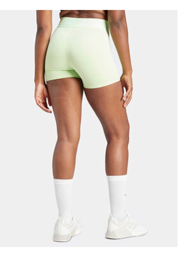 Adidas - adidas Szorty sportowe Techfit IU1854 Zielony Slim Fit. Kolor: zielony. Materiał: syntetyk. Technologia: Techfit (Adidas)