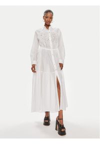 Pinko Sukienka koszulowa Dolce Vita Chemisier . 103728 A1XP Biały Regular Fit. Kolor: biały. Materiał: bawełna. Typ sukienki: koszulowe
