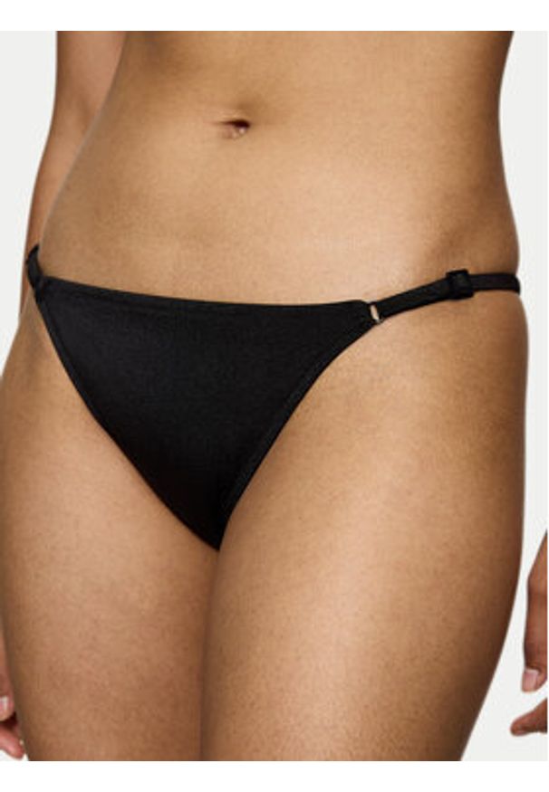 Triumph Dół od bikini Midnight 10222211 Czarny. Kolor: czarny. Materiał: syntetyk