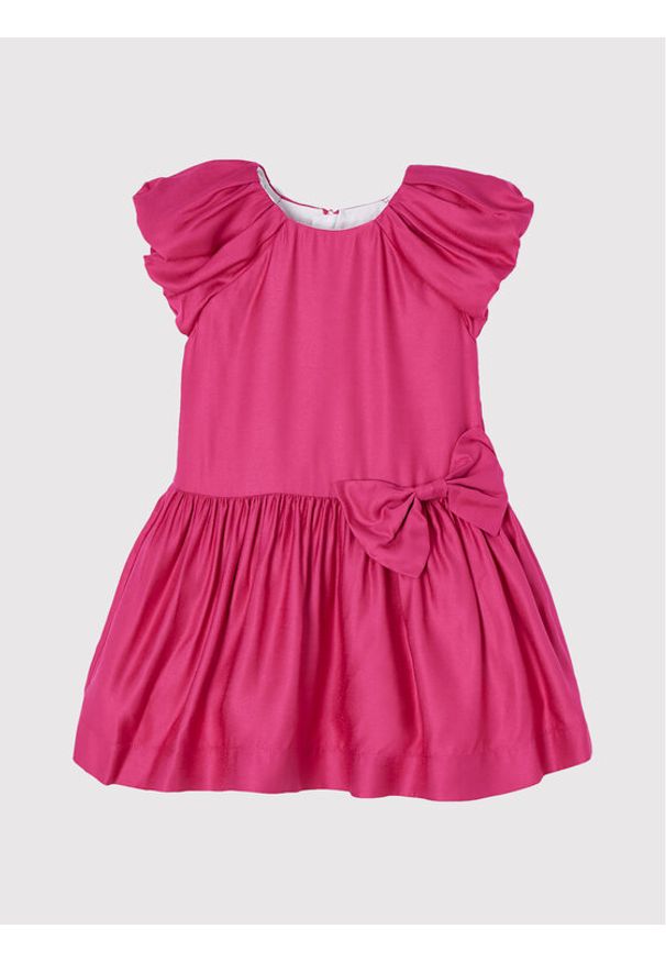 Mayoral Sukienka elegancka 3922 Różowy Regular Fit. Kolor: różowy. Materiał: wiskoza. Styl: elegancki