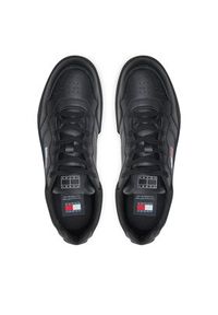 Tommy Jeans Sneakersy EM0EM01443 Czarny. Kolor: czarny. Materiał: skóra