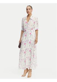 Luisa Spagnoli Sukienka koszulowa Pietanza 543224 Kremowy Regular Fit. Kolor: kremowy. Materiał: jedwab. Typ sukienki: koszulowe #2
