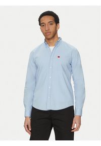 Hugo - HUGO Koszula Evito 50479302 Błękitny Slim Fit. Kolor: niebieski. Materiał: bawełna #1
