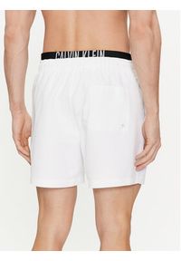 Calvin Klein Swimwear Szorty kąpielowe KM0KM00992 Biały Regular Fit. Kolor: biały. Materiał: syntetyk