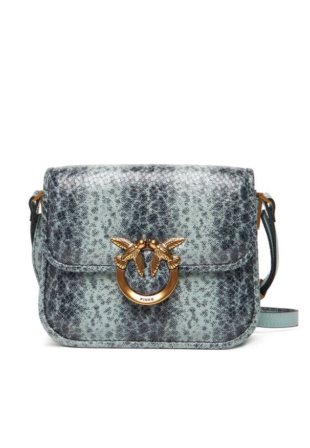 Pinko - PINKO Torebka Love Box Bag Fl Mini PE 25 PLTT 104297 A2CH Zielony. Kolor: zielony. Materiał: skórzane