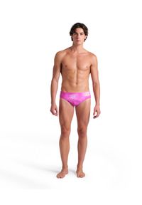 Arena - Kąpielówki Swim Briefs Allover Shocking Pink. Kolor: różowy