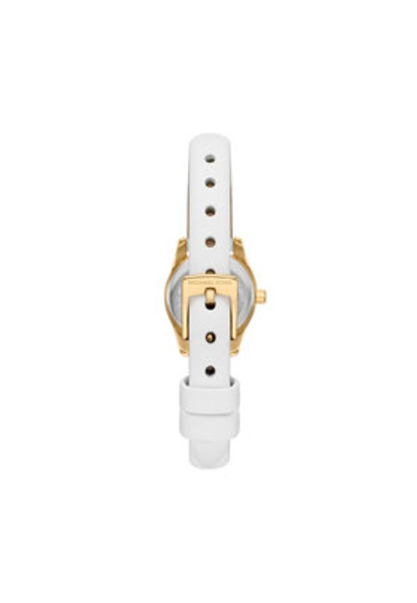 Michael Kors Zegarek Lexington MK4900 Biały. Kolor: biały. Materiał: skóra