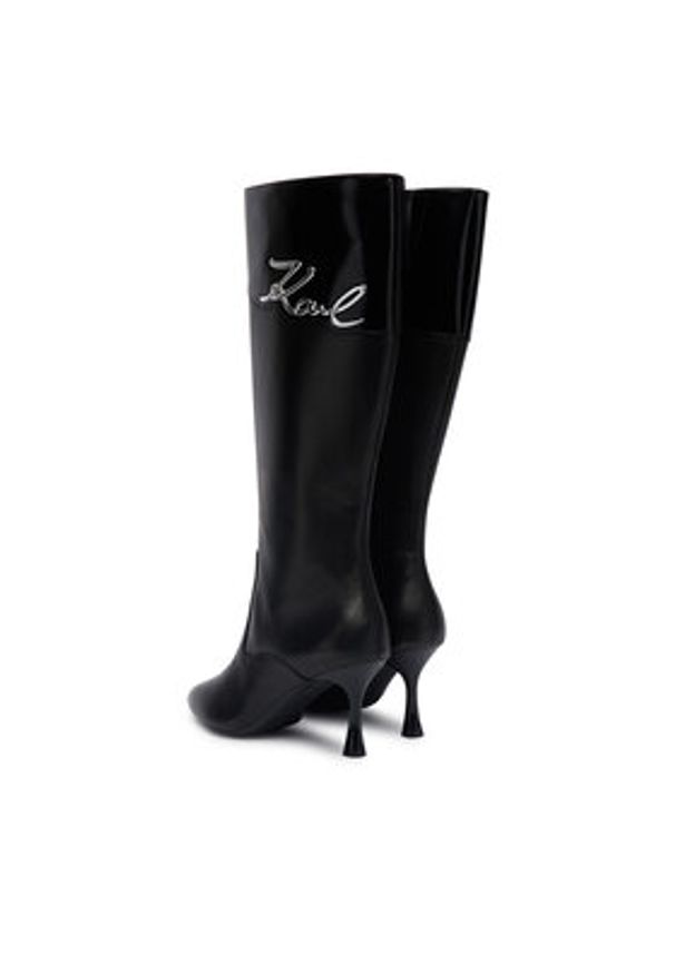 Karl Lagerfeld - KARL LAGERFELD Kozaki KL32775 Czarny. Kolor: czarny. Materiał: skóra