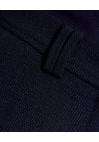 SEDUCTIVE - Granatowe spodnie w kant. Kolor: czarny. Materiał: materiał. Styl: klasyczny, elegancki #2