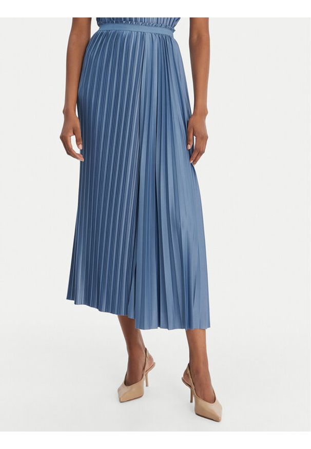 MAX&Co. Spódnica plisowana 2616771013200 Niebieski Regular Fit. Kolor: niebieski. Materiał: syntetyk