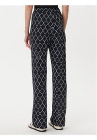 Max Mara Spodnie dzianinowe 2516781039650 Czarny Regular Fit. Kolor: czarny. Materiał: syntetyk