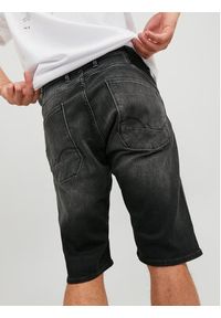 Jack & Jones - Jack&Jones Szorty jeansowe Scale 12223991 Czarny Regular Fit. Kolor: czarny. Materiał: bawełna #8