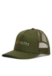 Czapka z daszkiem Alpha Industries. Kolor: zielony #1