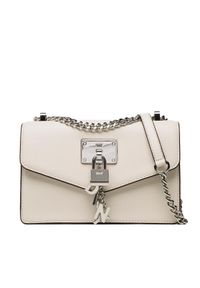 DKNY Torebka Elissa-Sm Shldr Flp R923HC81 Biały. Kolor: biały. Materiał: skórzane #1