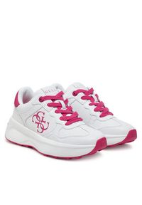 Guess Sneakersy FLPLUC ELE12 Biały. Kolor: biały. Materiał: skóra
