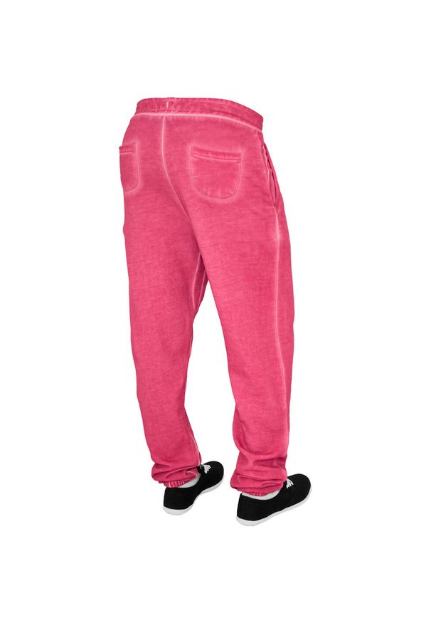 Urban Classics - Spodnie damskie Urban Classic spray. Kolor: różowy. Długość: długie