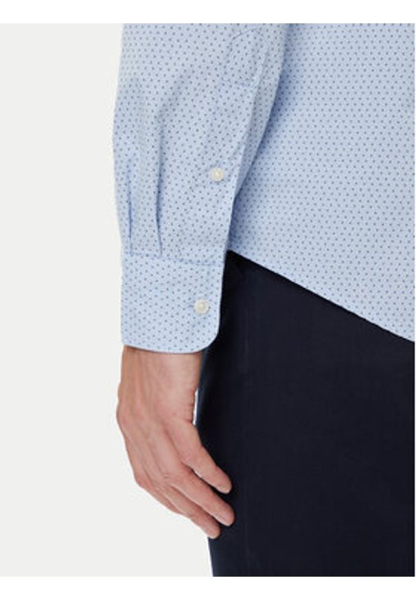 TOMMY HILFIGER - Tommy Hilfiger Koszula MW0MW39438 Błękitny Regular Fit. Kolor: niebieski. Materiał: bawełna