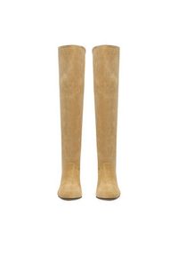 Badura Kozaki EO-CELIA-60504-25 Beżowy. Kolor: beżowy. Materiał: zamsz, skóra #9