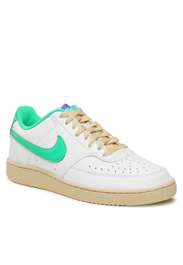 Buty Nike Court Vision Lo FJ5437 Sail/Electric Algae. Kolor: biały. Materiał: skóra