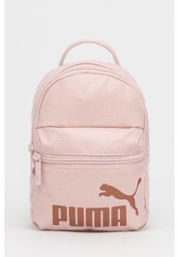 Puma Plecak damski kolor różowy mały z nadrukiem. Kolor: różowy. Wzór: nadruk #1