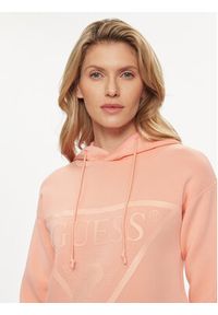 Guess Bluza New Alisa V2YQ08 K7UW2 Koralowy Regular Fit. Kolor: pomarańczowy. Materiał: wiskoza #4