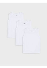 Sinsay - Podkoszulki 3 pack - biały. Kolor: biały #1