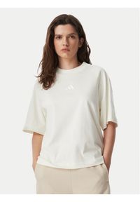 Adidas - adidas T-Shirt Kit Small Logo KT0297 Kremowy Regular Fit. Kolor: kremowy. Materiał: bawełna #1