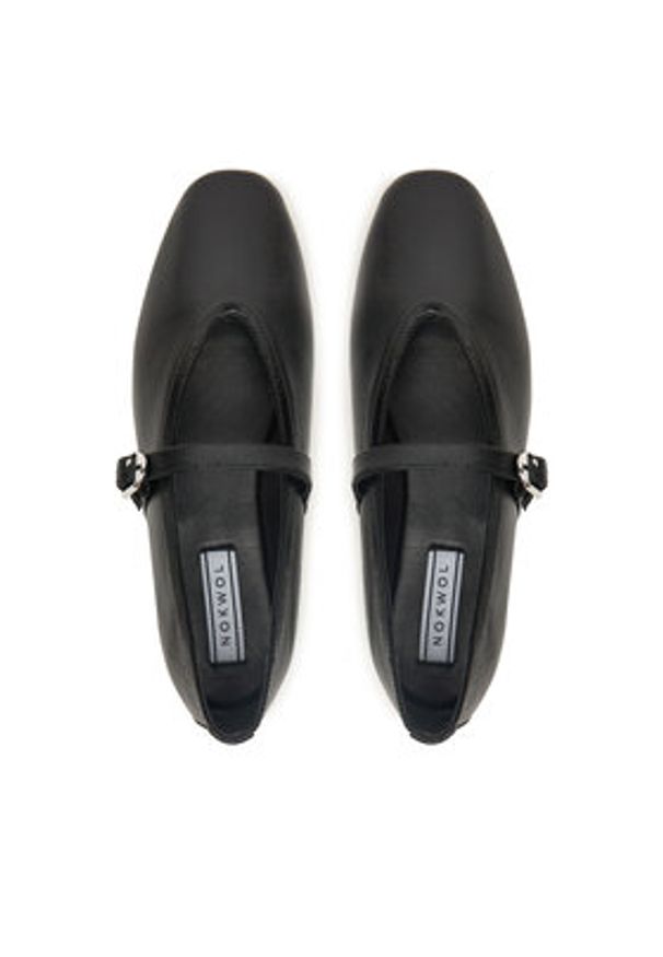 Nokwol Baleriny Lova Czarny. Kolor: czarny. Materiał: skóra