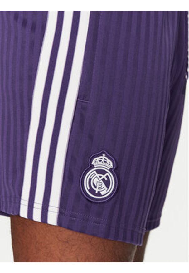 Adidas - adidas Szorty sportowe Real Madrid Terrace Icons JF2586 Fioletowy Loose Fit. Kolor: fioletowy. Materiał: syntetyk
