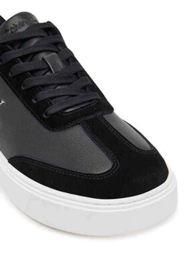 Calvin Klein Sneakersy Classic Cupsole Laceup Wt Mix YM0YM01429 Czarny. Kolor: czarny. Materiał: skóra