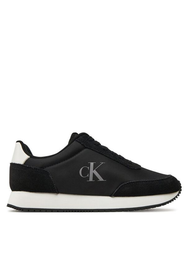 Calvin Klein Sneakersy Runner Laceup Low Mg Mix YW0YW01615 Czarny. Kolor: czarny. Materiał: materiał