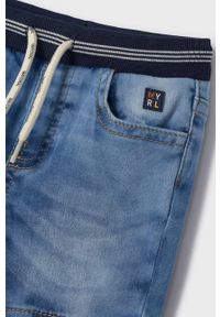 Mayoral szorty jeansowe dziecięce. Okazja: na co dzień. Kolor: niebieski. Materiał: jeans. Styl: casual