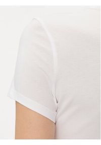 Tommy Jeans T-Shirt Script DW0DW17366 Biały Slim Fit. Kolor: biały. Materiał: bawełna
