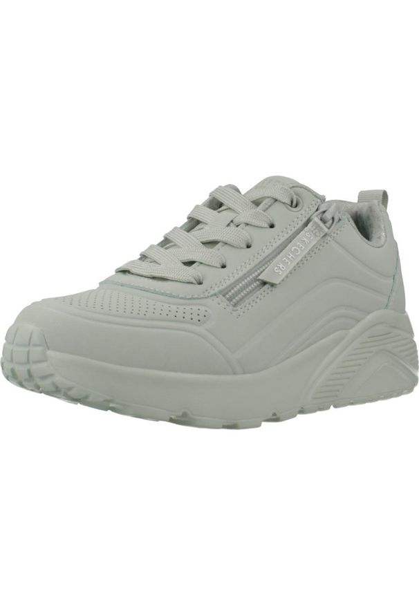 skechers - Kapcie SKECHERS UNO LITE - EASY ZIP Zielony. Kolor: zielony. Model: Skechers Sport. Sport: turystyka piesza