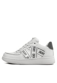 DKNY Sneakersy Olicia K4205683 Biały. Kolor: biały. Materiał: skóra