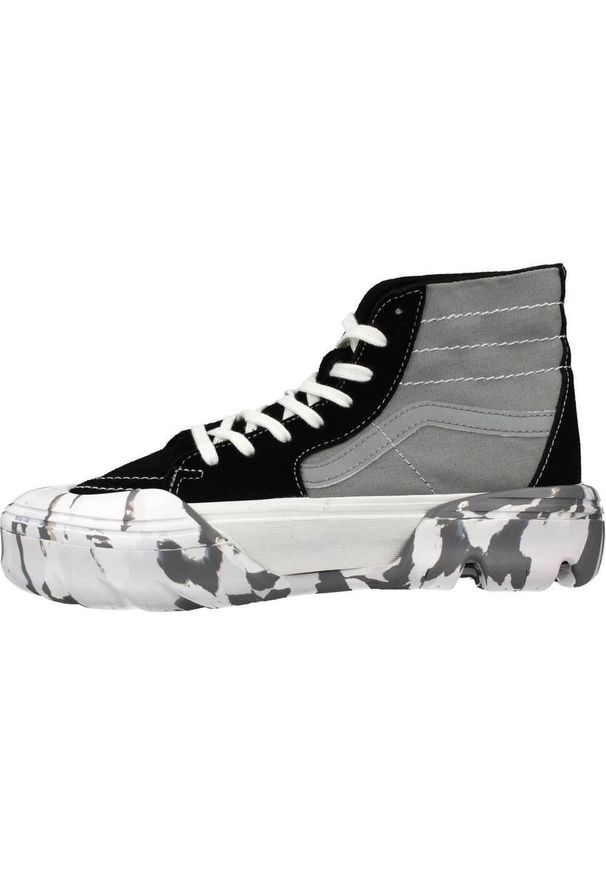 Tenisówki Vans Model Ua Sk8-hi Kolor Szary. Kolor: czarny, szary, wielokolorowy. Materiał: tkanina