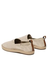 TOMMY HILFIGER - Tommy Hilfiger Espadryle Th Espadrille Core Chambray FM0FM04451 Beżowy. Kolor: beżowy. Materiał: materiał #4
