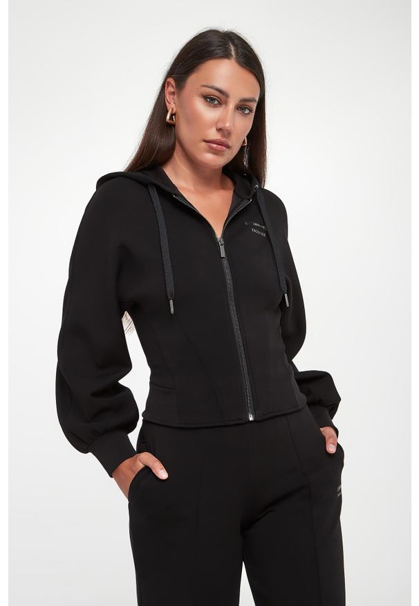 Armani Exchange - Bluza damska z kapturem ARMANI EXCHANGE. Typ kołnierza: kaptur