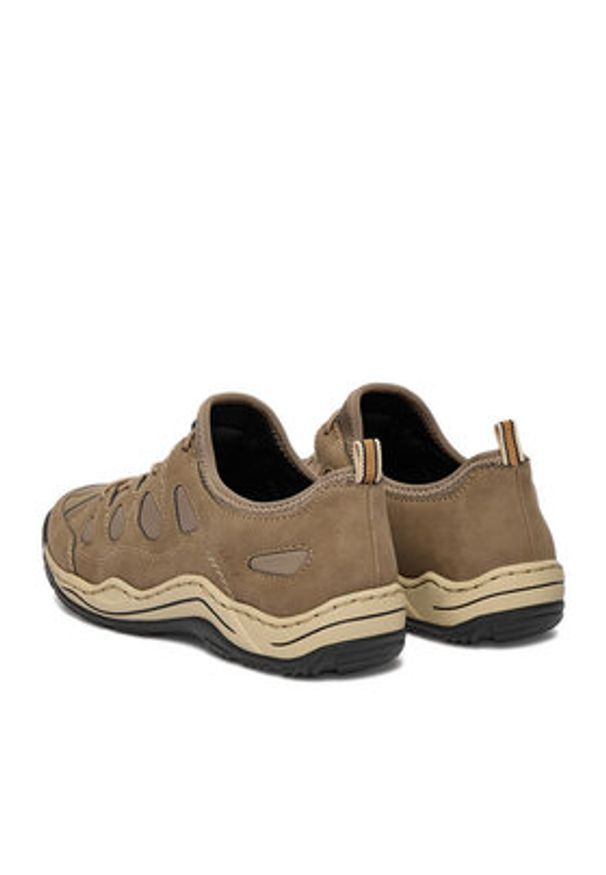 Rieker Sneakersy L0551-64 Beżowy. Kolor: beżowy. Materiał: materiał