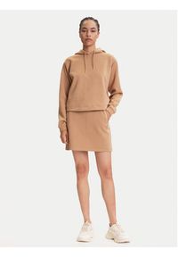 Guess Spódnica mini V5YD03 KBSL2 Brązowy Regular Fit. Kolor: brązowy. Materiał: syntetyk