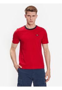 Aeronautica Militare T-Shirt 231TS2076J599 Czerwony Regular Fit. Kolor: czerwony. Materiał: bawełna