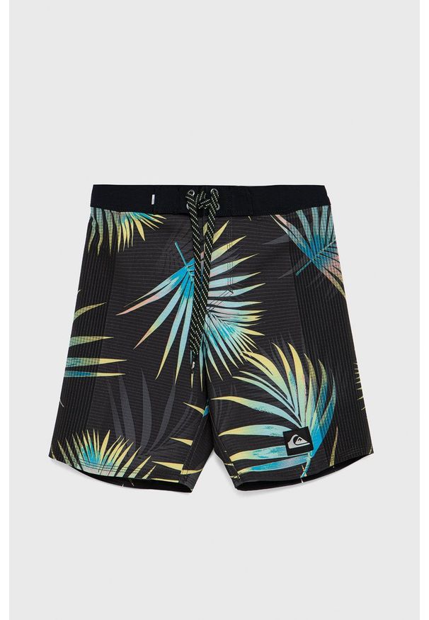 Quiksilver szorty kąpielowe dziecięce kolor szary. Kolor: szary. Materiał: materiał