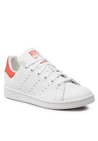 Adidas - adidas Sneakersy Stan Smith J HQ1855 Biały. Kolor: biały. Materiał: skóra. Model: Adidas Stan Smith