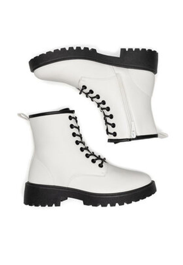 Jenny Fairy Trzewiki WFA3030-1 Biały. Kolor: biały. Materiał: skóra