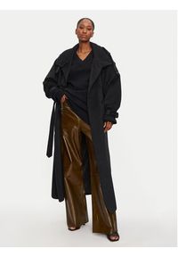 Calvin Klein Jeans Sukienka dzianinowa J20J224638 Czarny Loose Fit. Kolor: czarny. Materiał: syntetyk #3