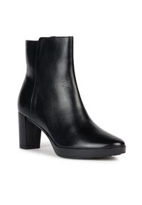 Geox Botki D Walk Pleasure 60 D36TEC 00043 C9999 Czarny. Kolor: czarny. Materiał: skóra #2